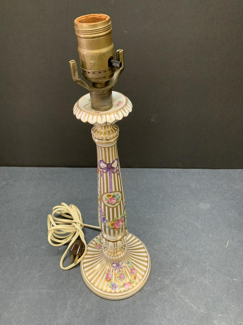 Dresden porcelain lamp - AS IS (1 of 3)