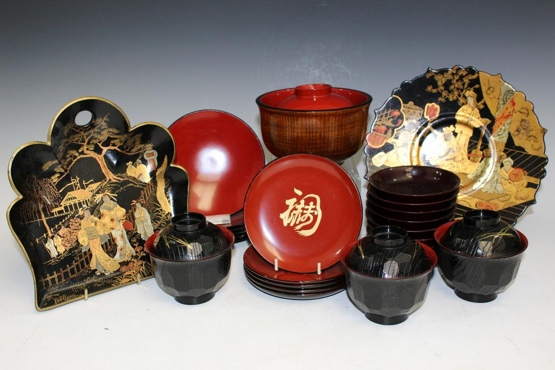 Group of Japanese Lacquer Wares (1 of 8)