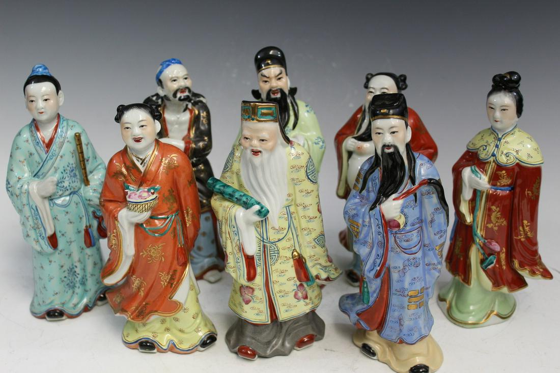 Eight Chinese Porcelain Figures (1 of 7)