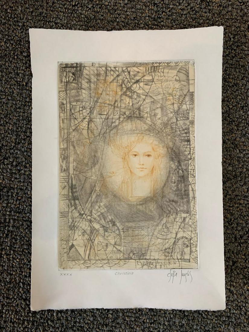Csaba Markus "Christina" signed limited edition etching (1 of 1)
