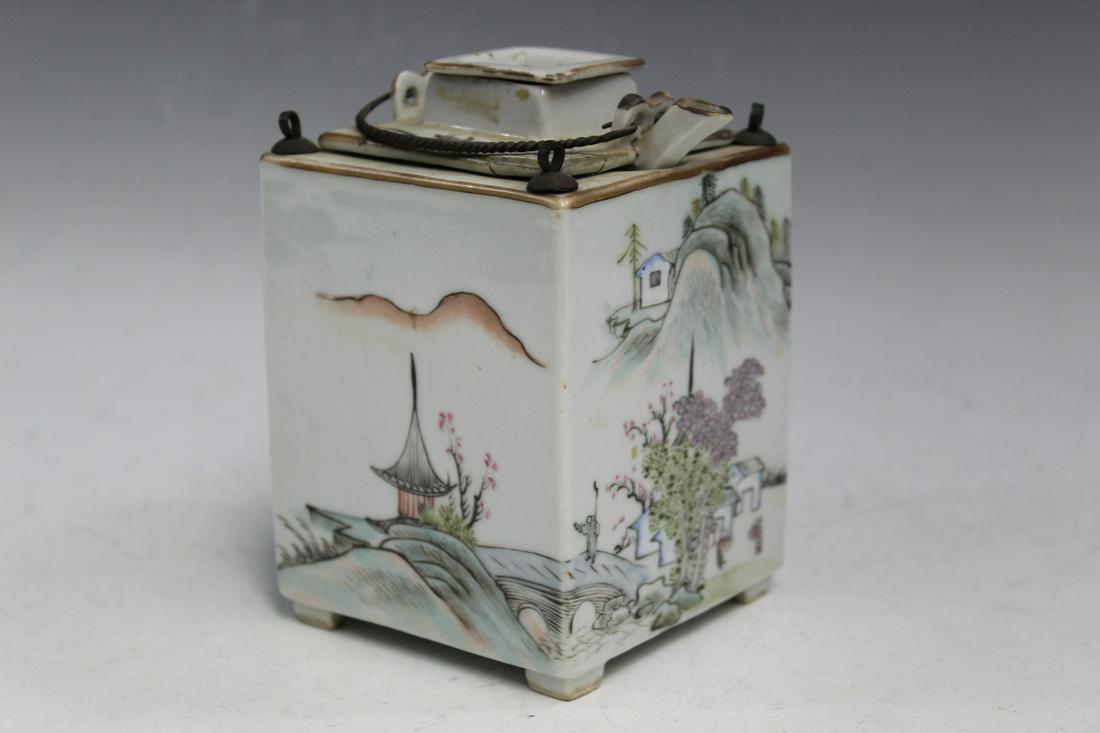 Chinese Famille Rose Porcelain Teapot (1 of 7)