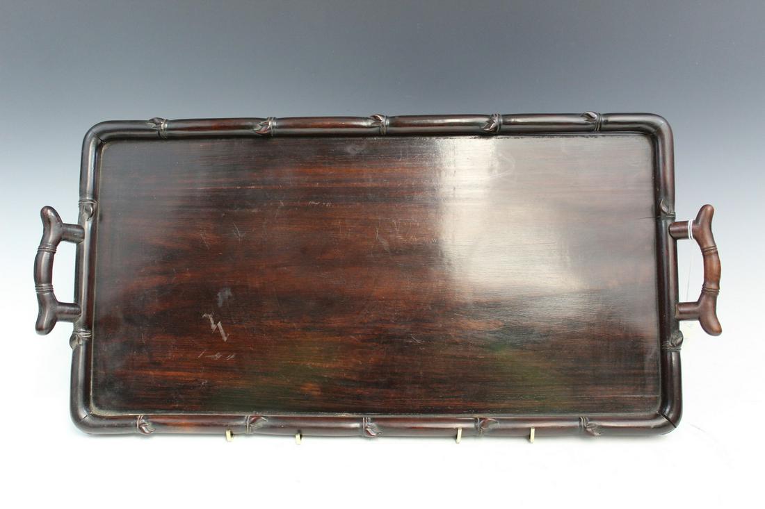 Chinese Rosewood Tea Tray (1 of 5)