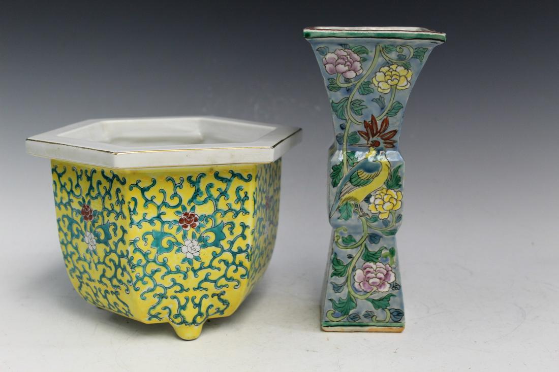 Two Asian Porcelain Decorative Items (1 of 6)