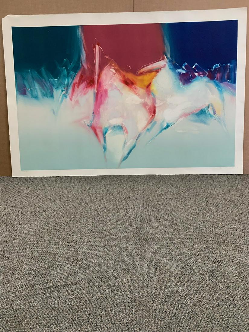 Jean Richardson, Signed original monotype art of horses (1 of 3)