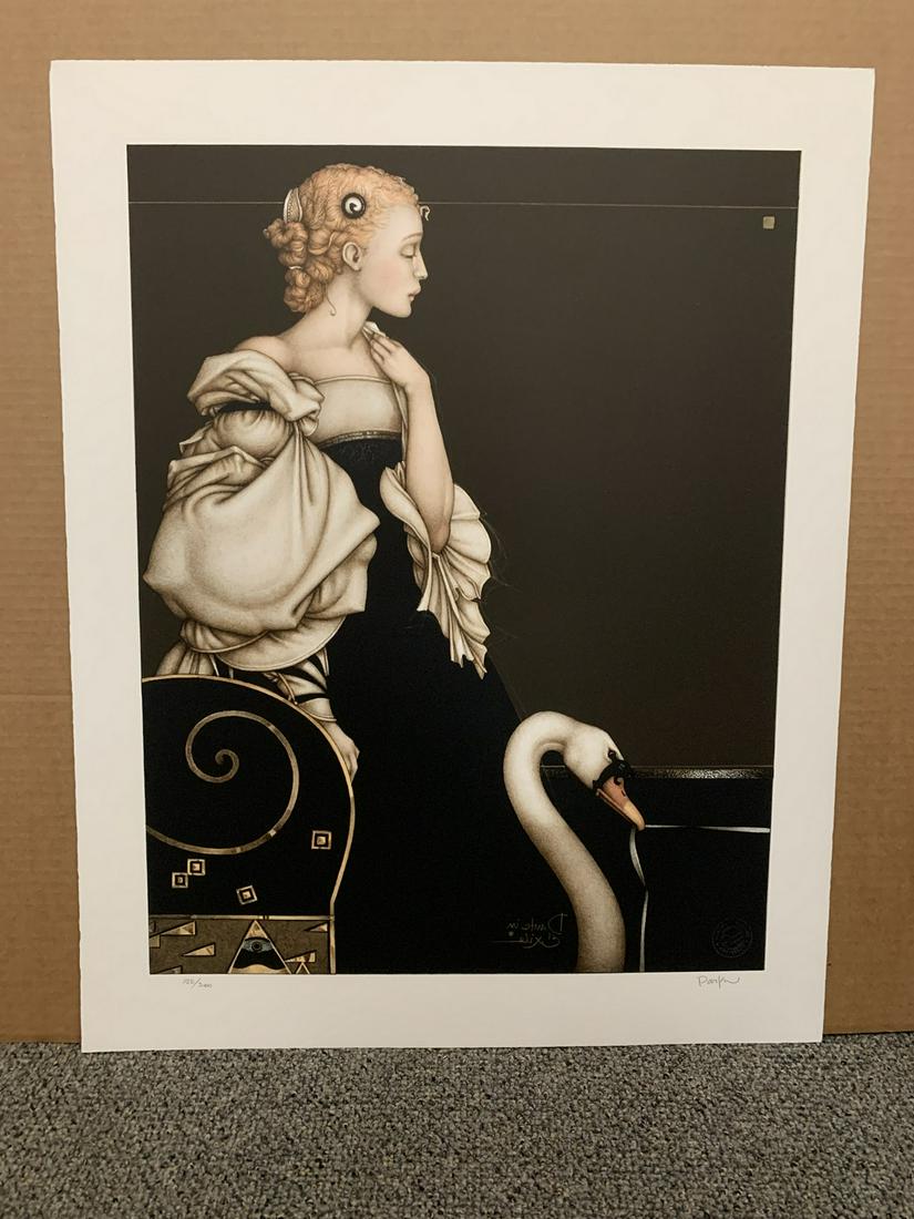 Michael Parkes signed limited edition lithograph print, "Beatrice Alone" (1 of 1)