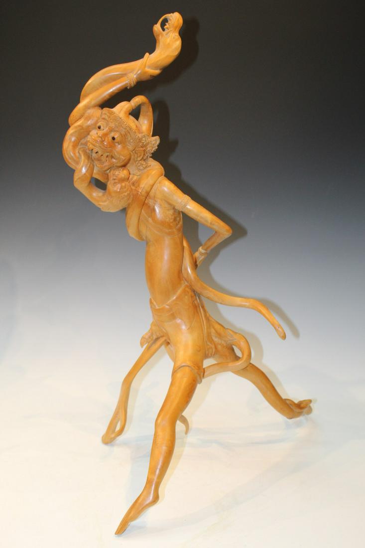 Indonesian Wood Carving of a Karuta (1 of 6)