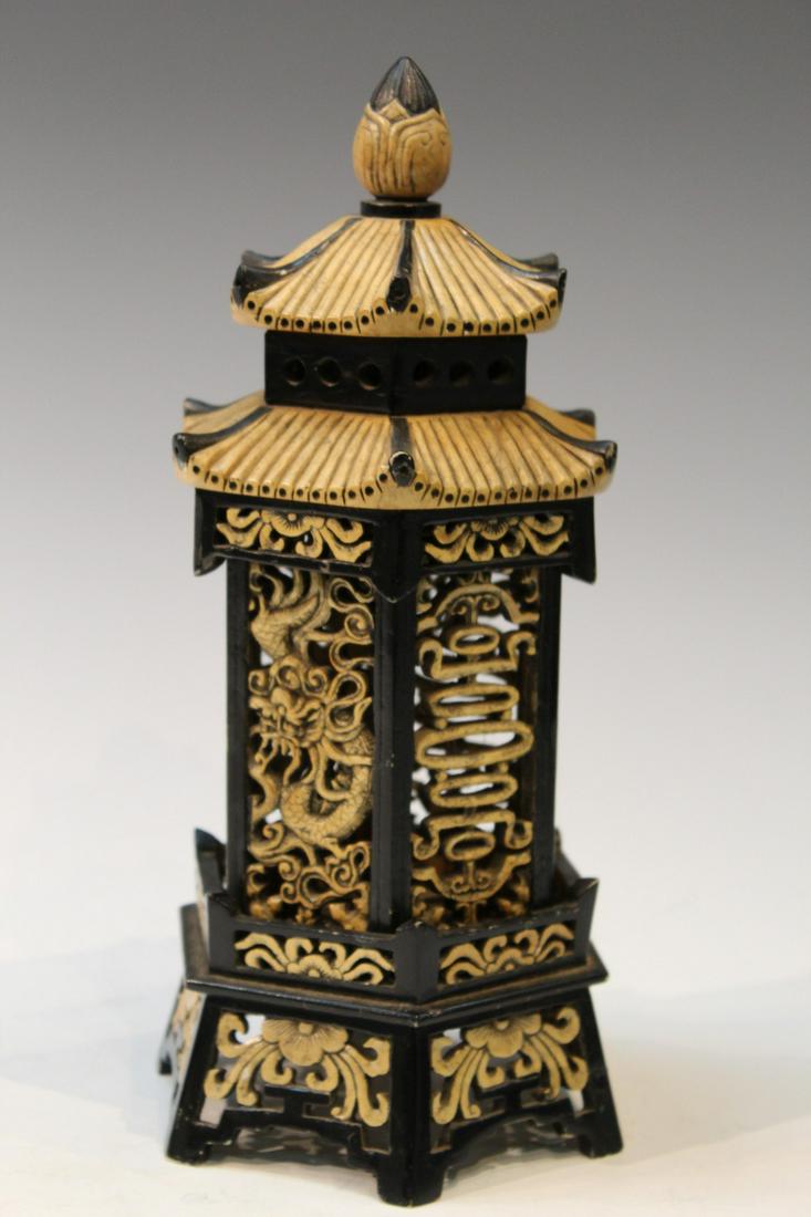 Chinese Carved Soap Stone Candle Holder (1 of 9)