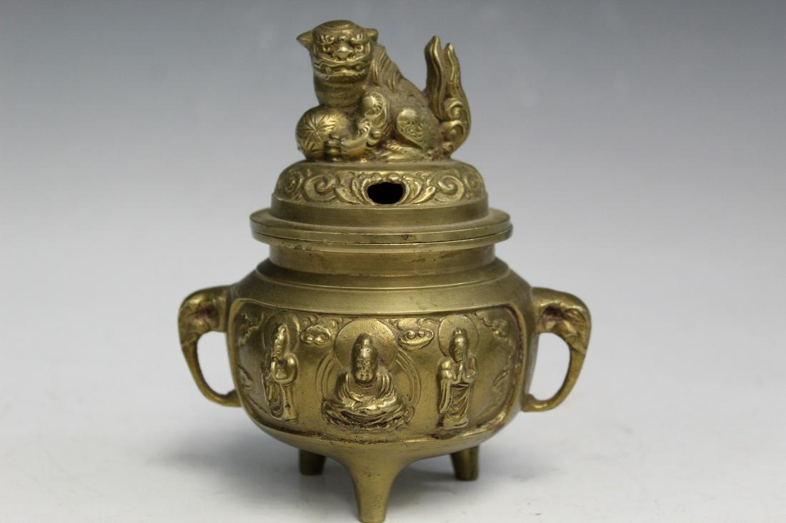 Chinese Metal Incense Burner (1 of 6)
