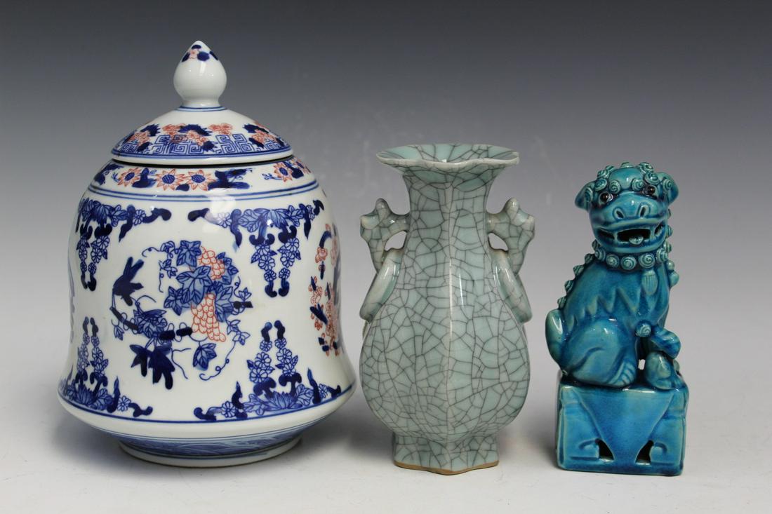 Three Asian Porcelain Items (1 of 5)