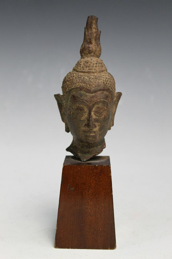 Bronze Thai Buddha Head (1 of 4)