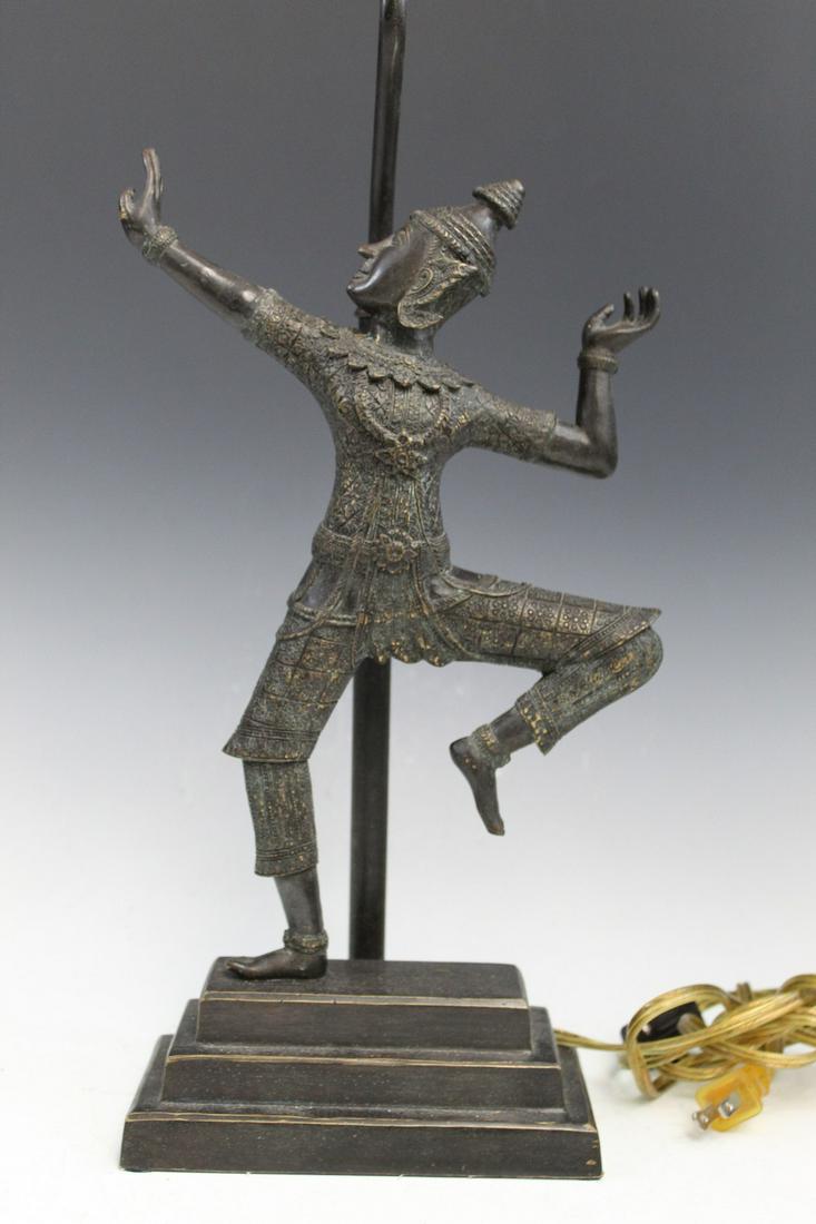 Thai Bronze Statue Lamp (1 of 5)