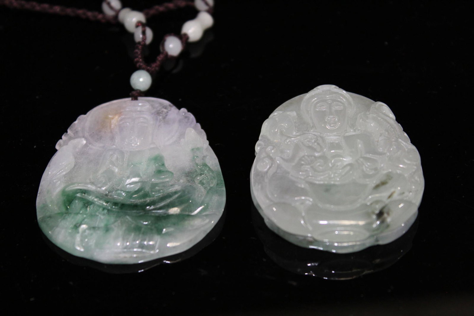 Two Chinese Jadeite Pendants (1 of 3)