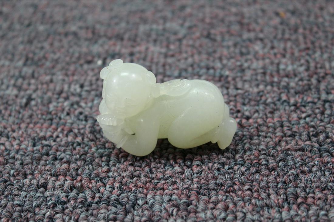 Chinese Jade Carving of a Boy (1 of 3)