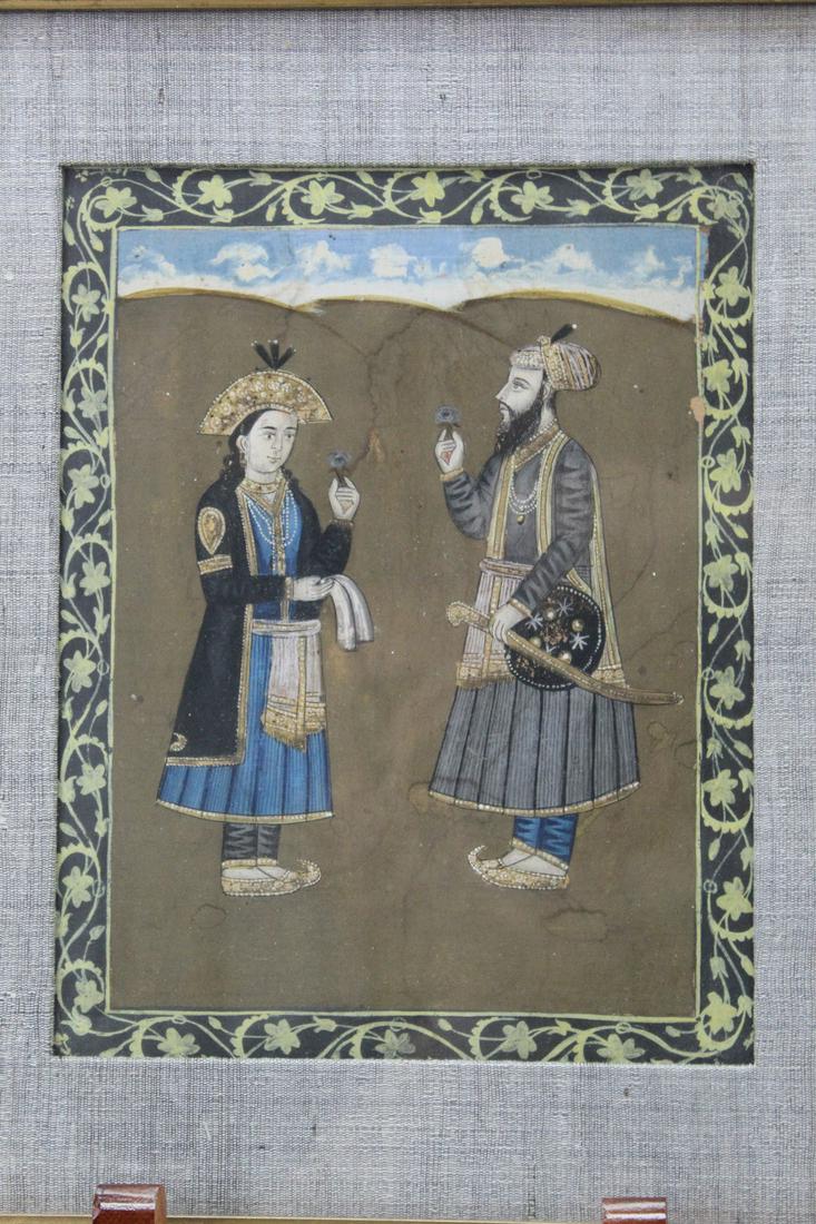 Framed Indian Miniature Painting (1 of 4)