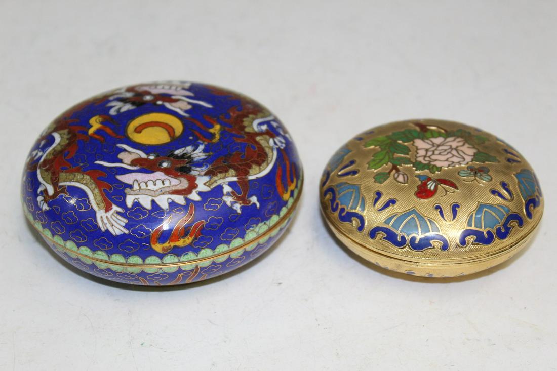 Two Asian Cloisonne Boxes (1 of 7)