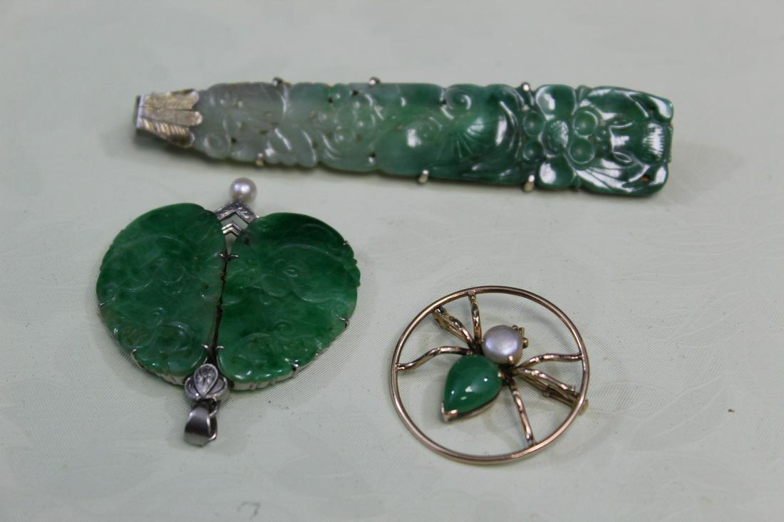 Chinese Jadeite Jewelry Lot (1 of 7)