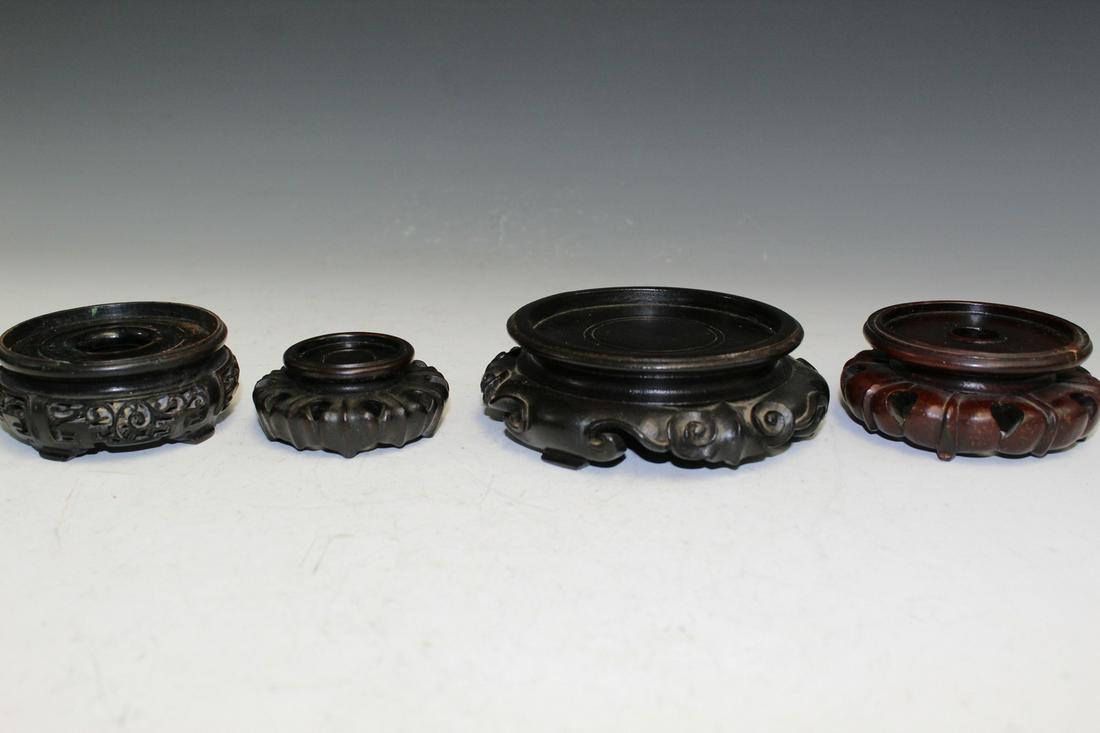 Four Chinese Wood Stands. (1 of 3)