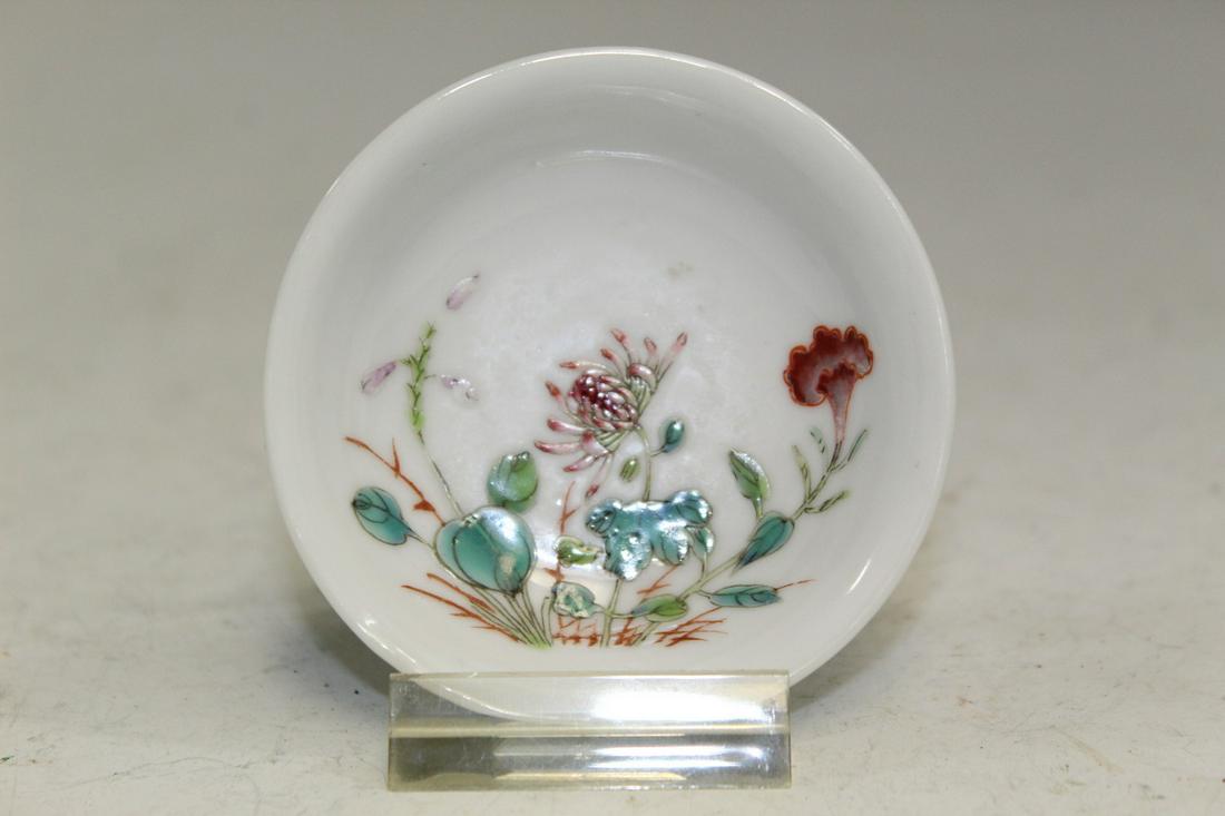 Chinese Famille Rose Small Porcelain Dish (1 of 3)