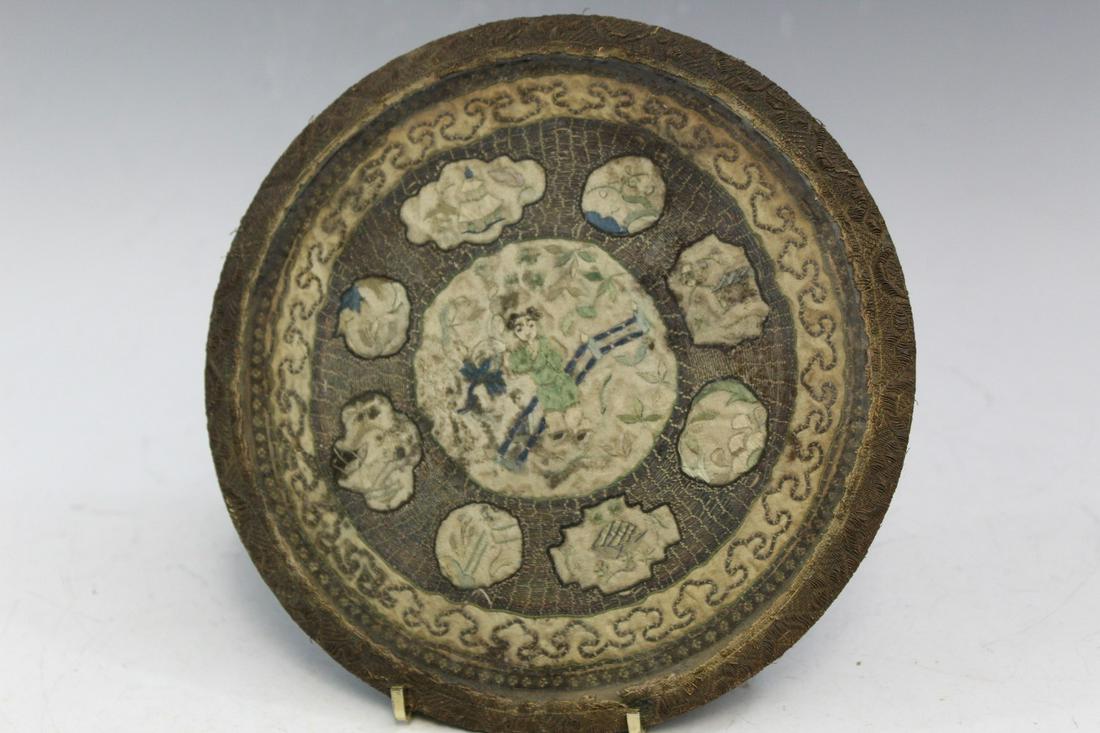 Chinese Embroidery Glass Top Coaster (1 of 5)