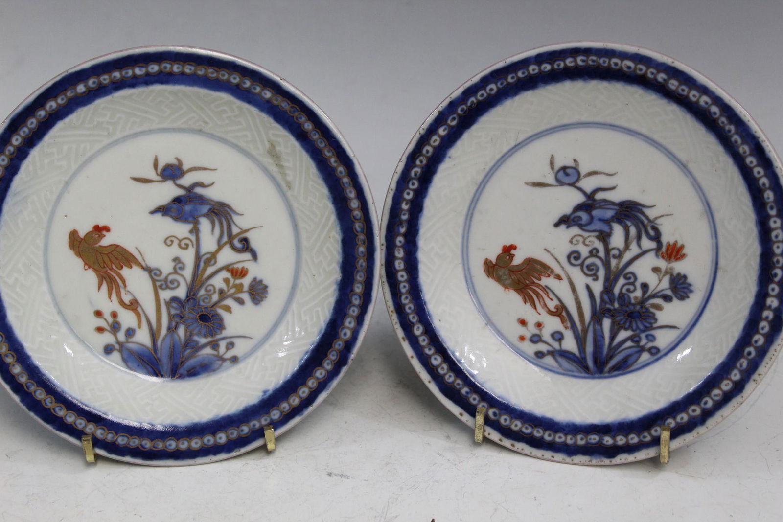 Pair Of Antique Japanese Porcelain Dishes