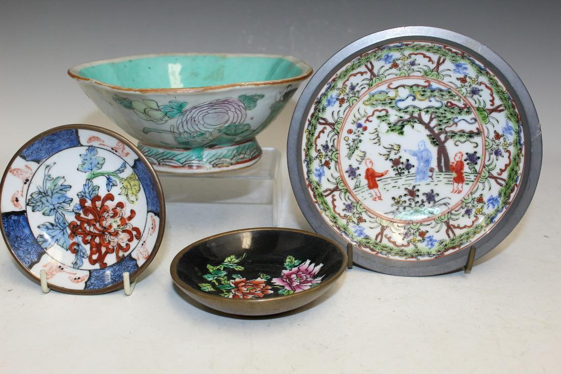 Four Chinese Porcelain Dishes (1 of 8)