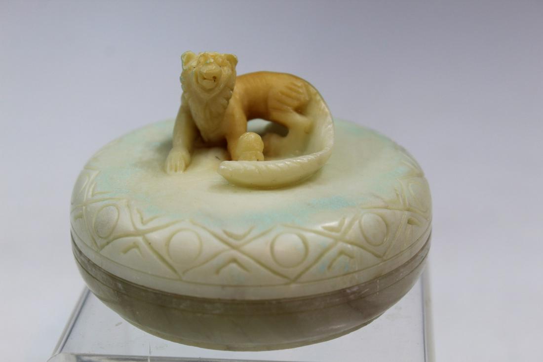 Chinese Carved Soapstone Box (1 of 5)