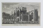 Mailrose Abbey, Scotland, F Cary Sculp. Lithograph.