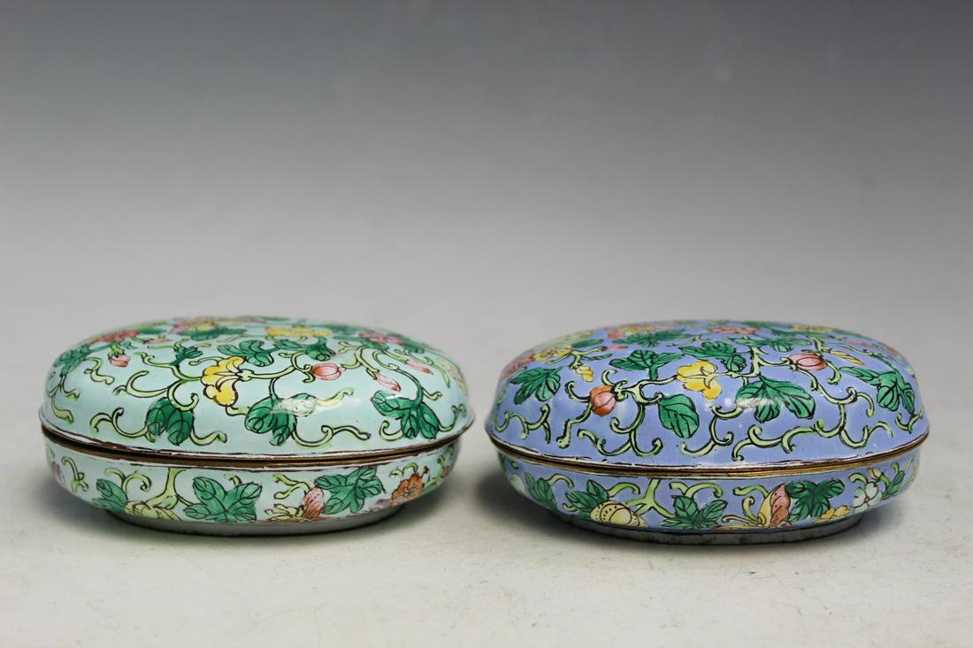 Two Chinese Enameled Boxes (1 of 7)