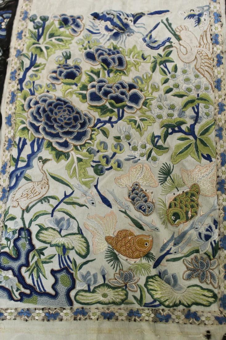 Chinese Silk Embroidery Piece: Chinese Silk Embroidery Piece. 75x33 cm, As Is.