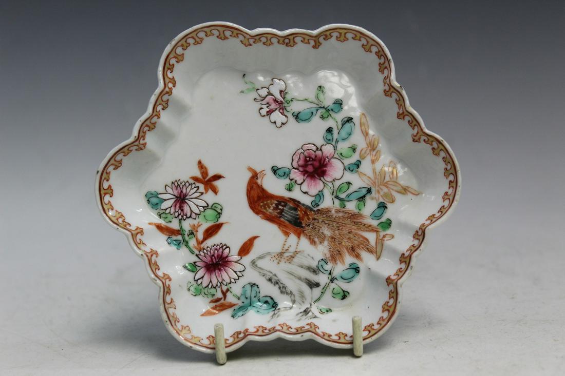 Chinese Export Famille Rose Dish (1 of 5)