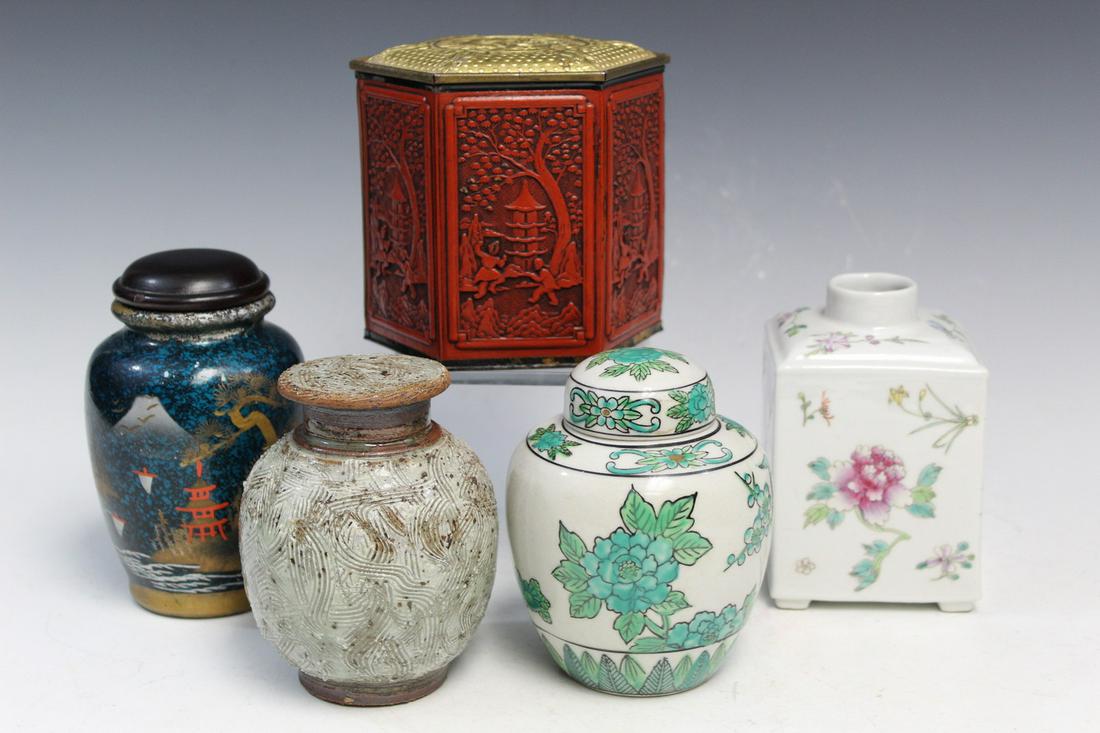 Five Tea Caddies. (1 of 9)