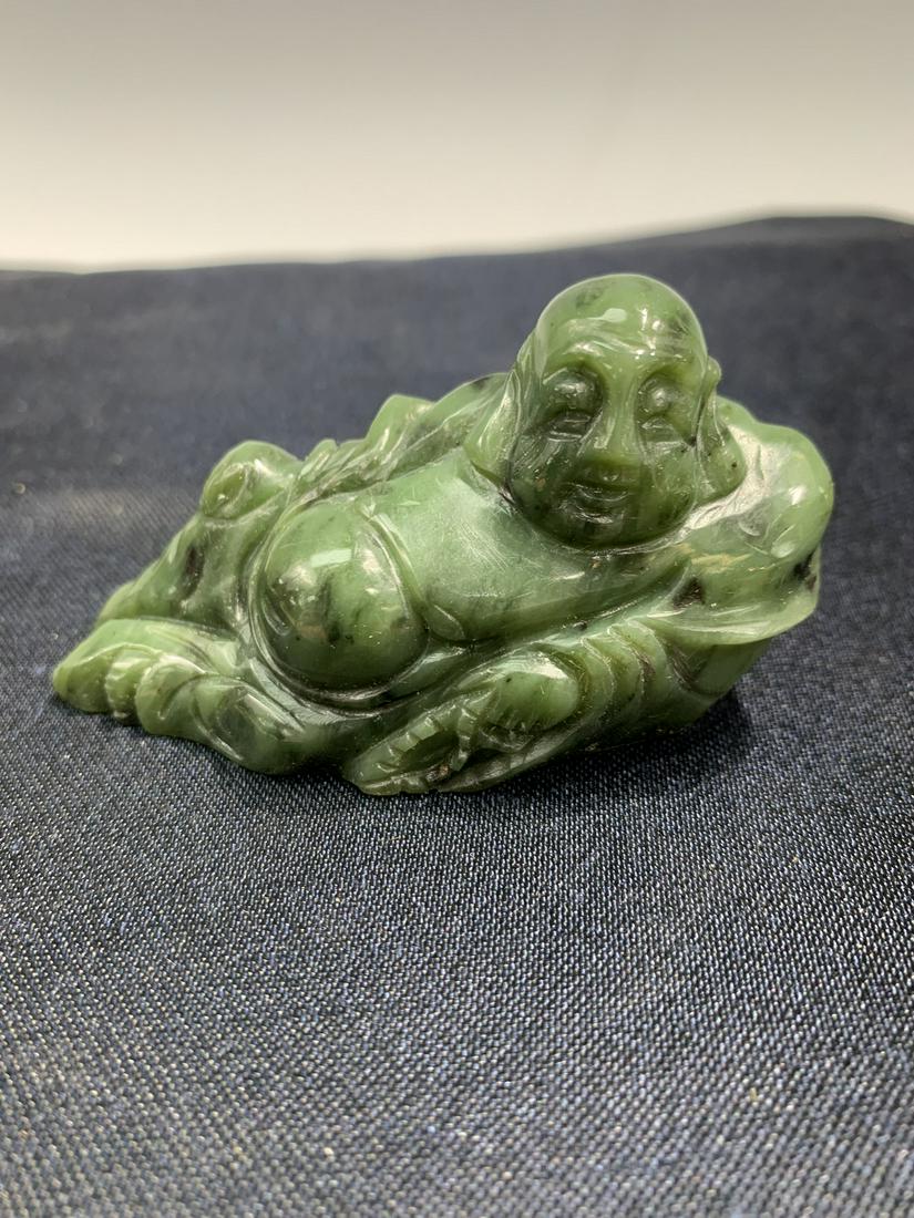Spinach Jade Reclining Buddha (1 of 2)