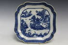 Chinese Export Nanking Blue and White Porcelain Dish