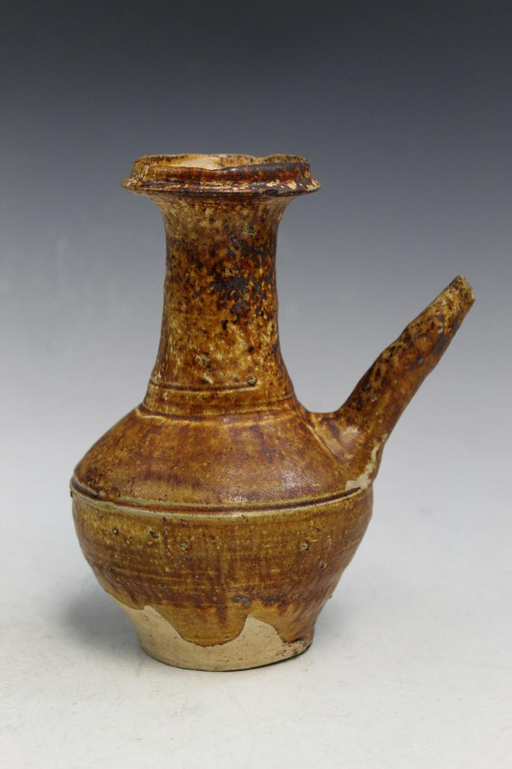 Chinese Brown Glazed Pottery Ewer (1 of 7)
