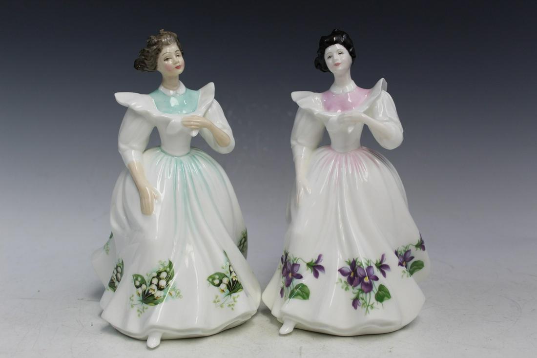 Two Royal Doulton Figure of the Month Porcelain Figurines. (1 of 7)