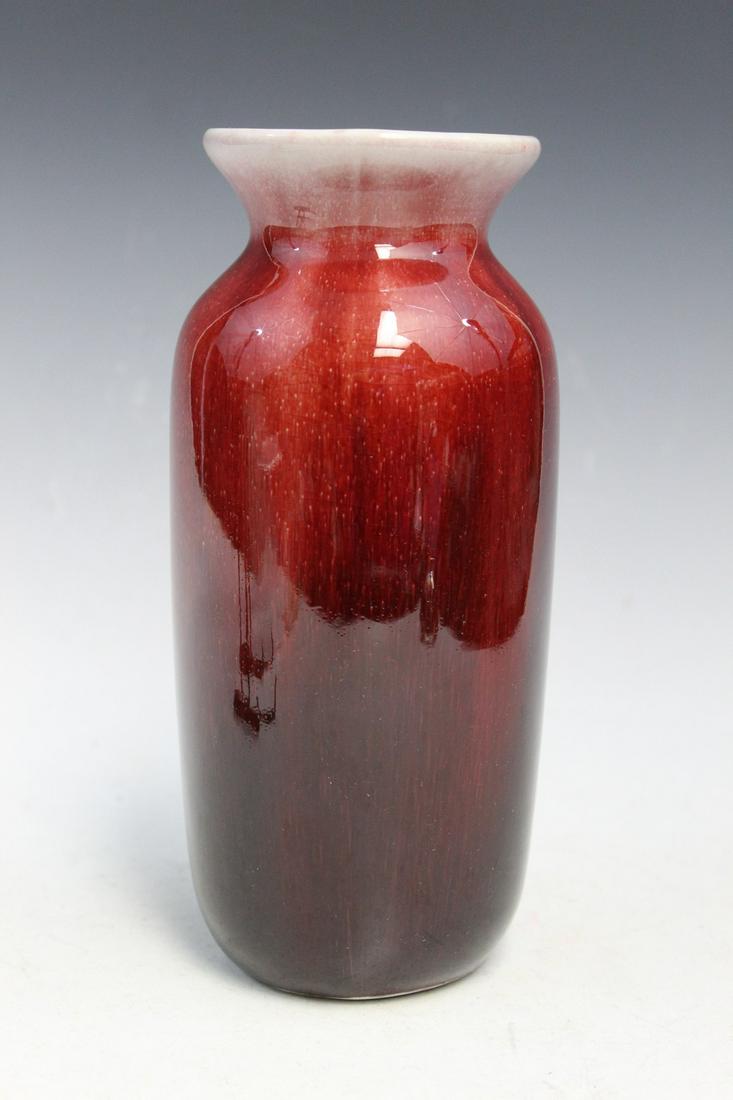 Chinese Ox Blood Glaze Porcelain Vase (1 of 5)