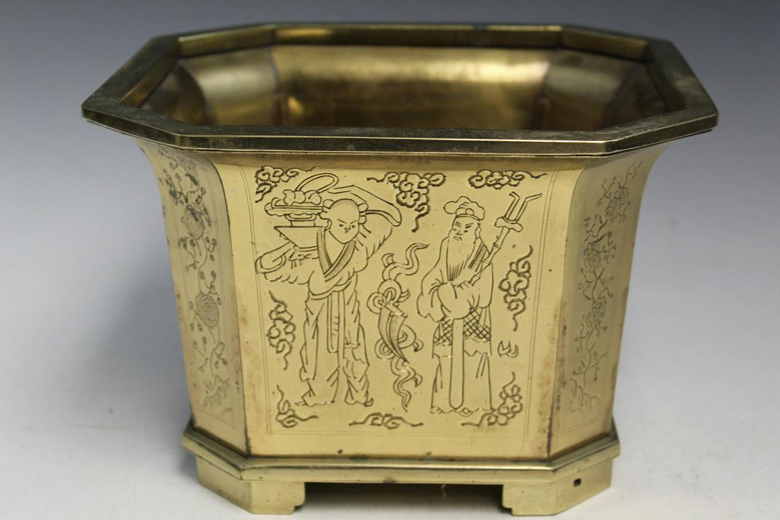 Chinese Brass Planter (1 of 6)