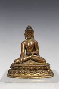 Chinese Gilt Bronze Buddha Statue, 18th Century