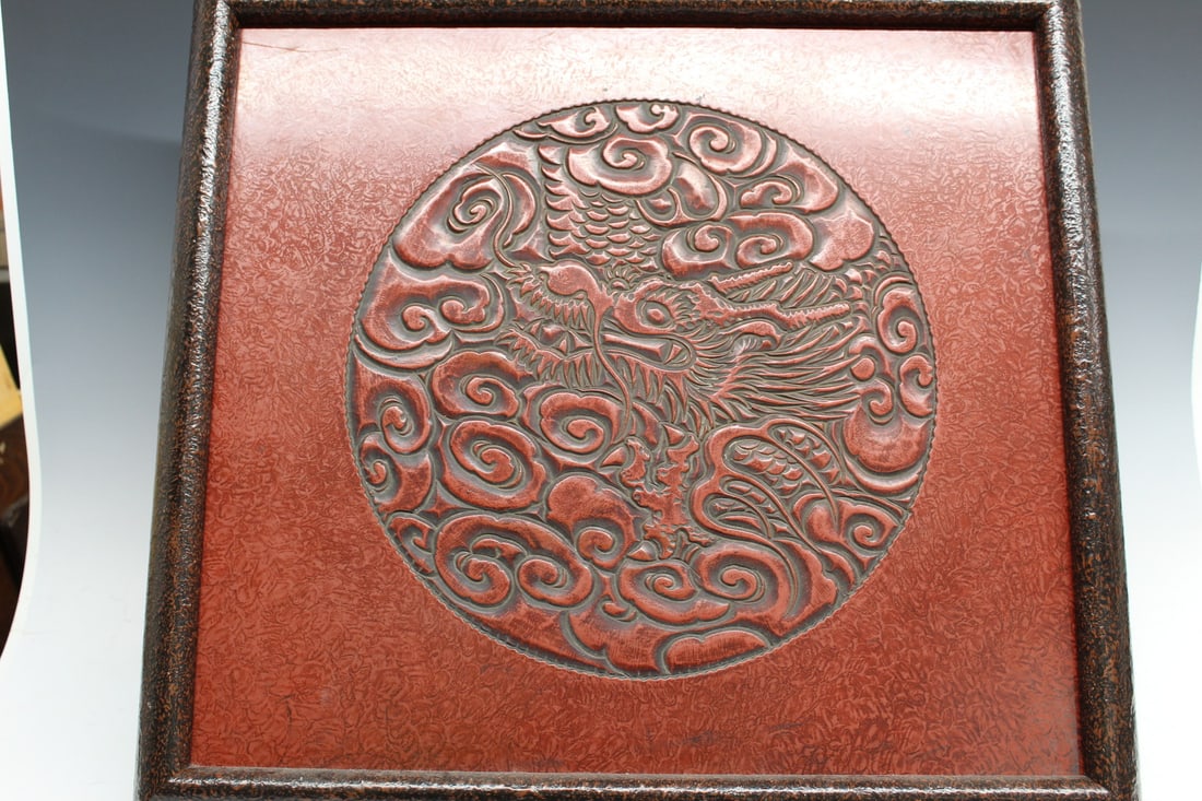 Framed Japanese Lacquered Panel (1 of 5)