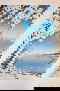 Kawase Hasui (1883-1957) Fuji no yukibare, Tagonoura (Clearing after a snowfall on Mount Fuji,