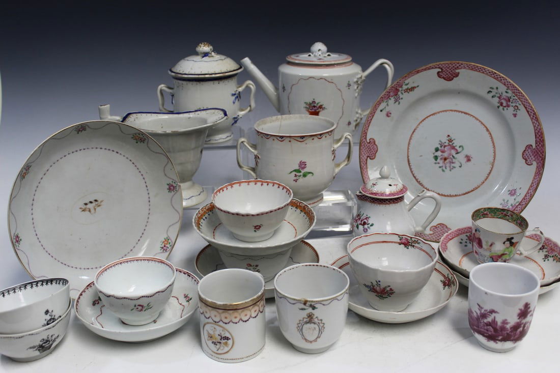 Large Group of Chinese Export Porcelain Items (1 of 9)
