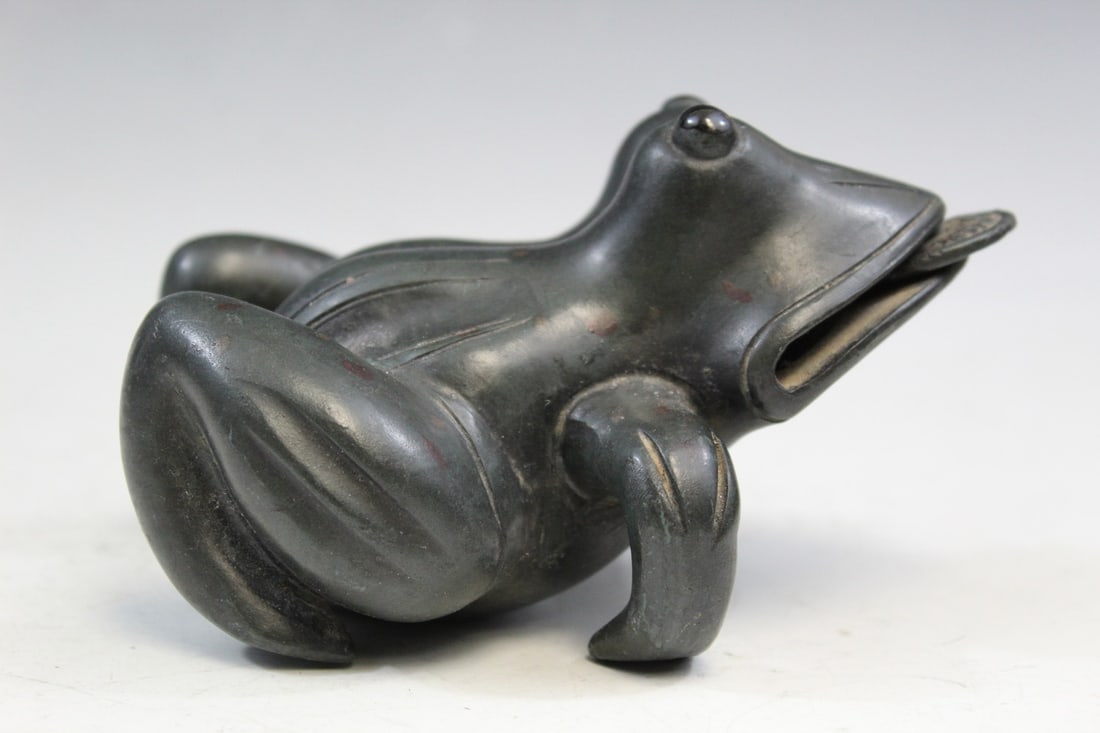 Chinese Yixing Pottery Figure of a Frog (1 of 6)