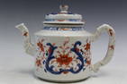 Chinese Export Iron-red Blue and White Porcelain Teapot