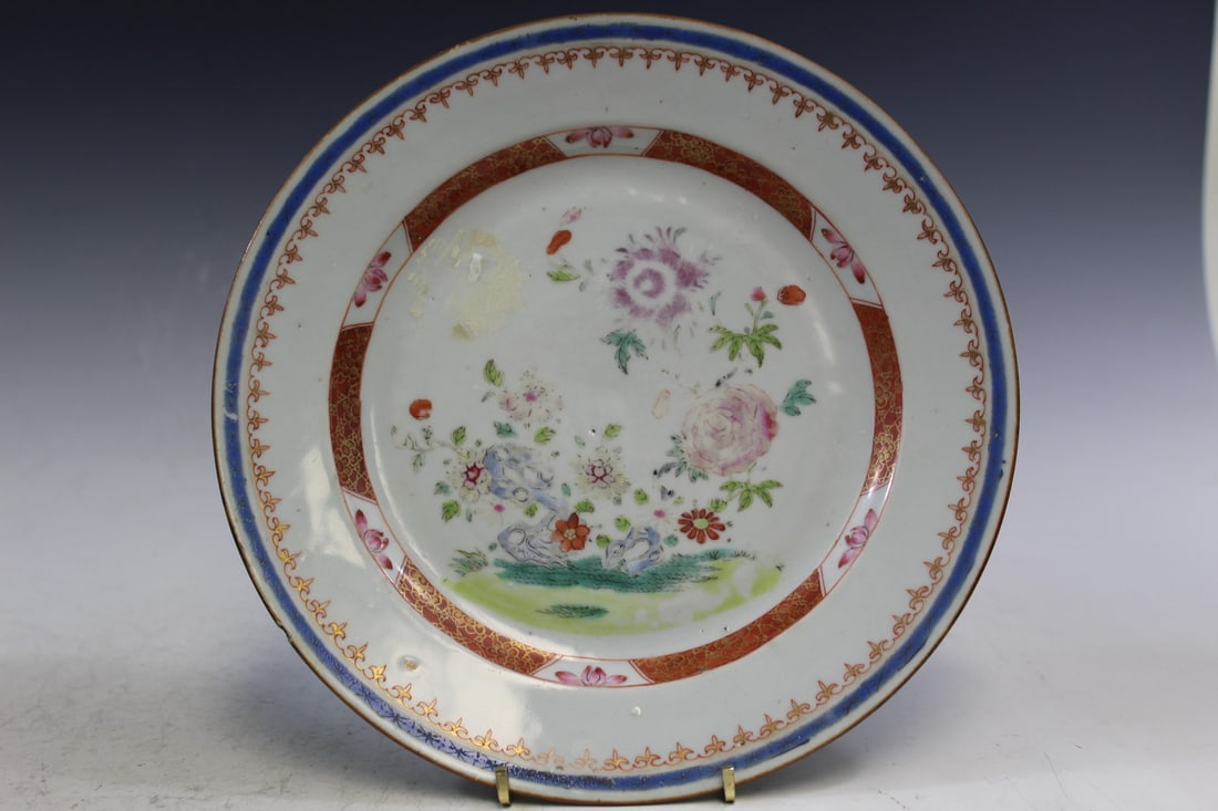 Chinese Export Famille Rose Porcelain Dish (1 of 5)
