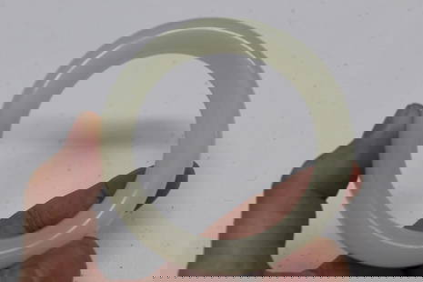 Chinese Glass Bangle: Chinese Glass Bangle. Inner Rim Diam 6 cm.