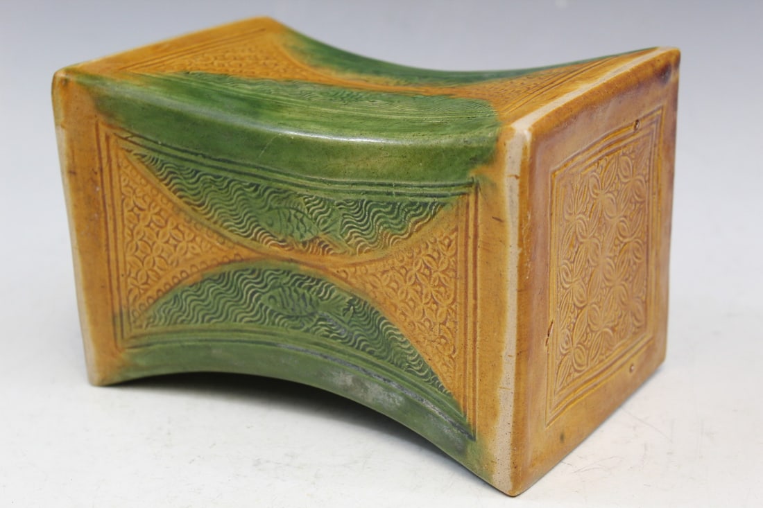 Chinese Sancai Porcelain Pillow (1 of 5)