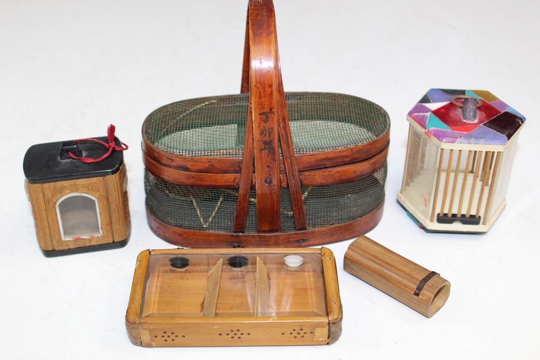 Five Chinese Cricket Boxes (1 of 8)