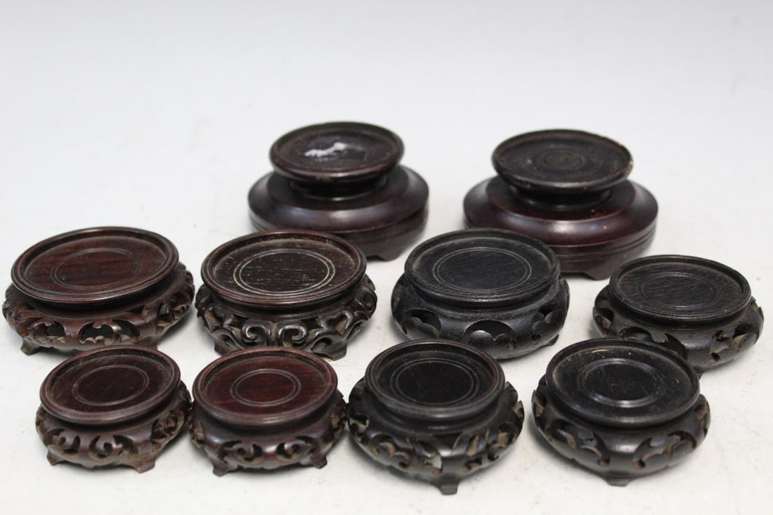 Group of Small Size Asian Wood Stands (1 of 5)