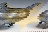 Large Chinese Bronze Incense Burner