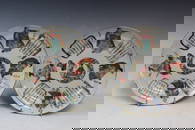 Pair of Chinese Famille Rose Porcelain Dishes
